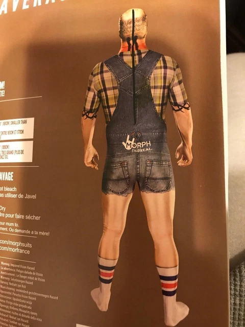 ORIGINAL MORPHSUITS HILLBILLY Faux Real Suit Adult Character Morphsuit