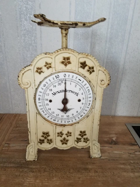 Antike Küchenwaage Alexanderwerk / ca. anno 1900 voll funktionsfähig ( o.Schale)