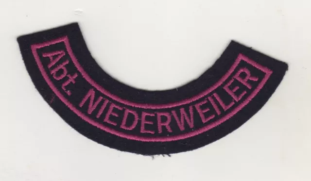 Uniform Aufnäher Patches Feuerwehr Abteilung Niederweiler Stadt Müllheim BW