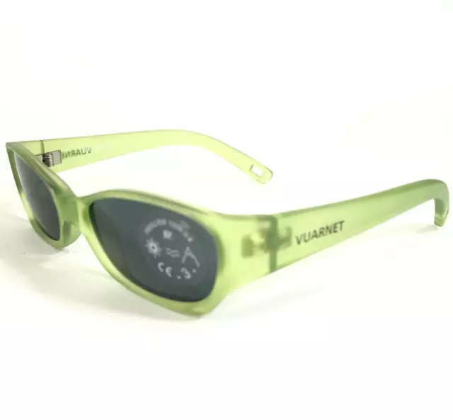 Vuarnet Kids Sunglasses B900 Matte Clear Green Frames with Blue Lenses