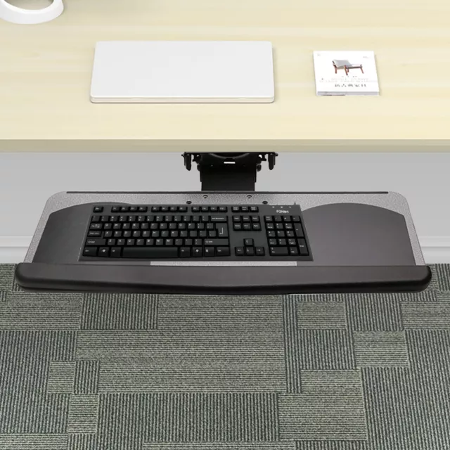 High-quality Keyboard Drawer Tray 360 Rotating Height Angle Tilt Home Office AU