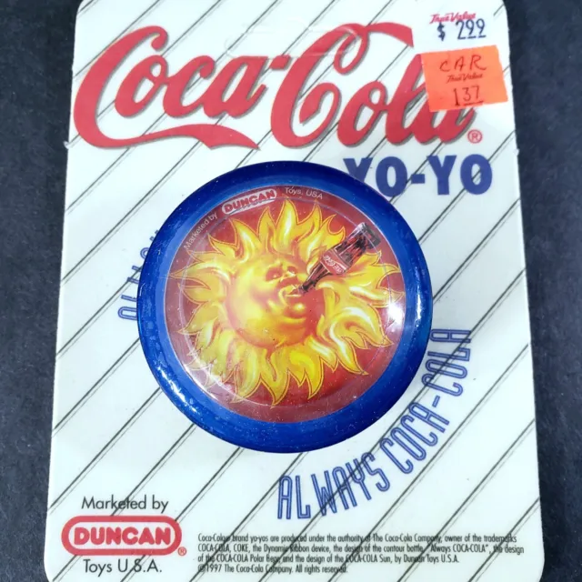 1997 Duncan THIRSTY SUN COCA COLA Coke toy yo-yo yoyo MOC