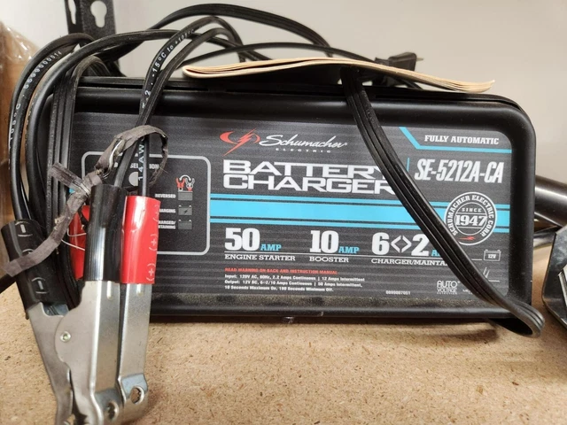 SCHUMACHER ELECTRIC FULLY Automatic Battery Charger 12V 2/10/50 Amp SE