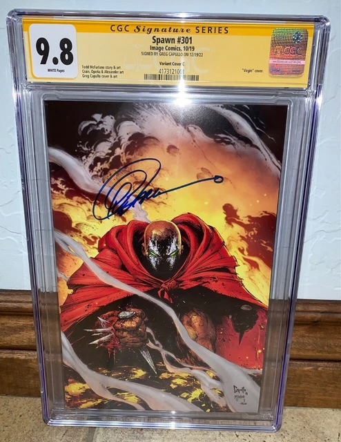 Spawn #301 CGC 9.8 SS SIGNED Greg Capullo VIRGIN Cover Variant Image Comics