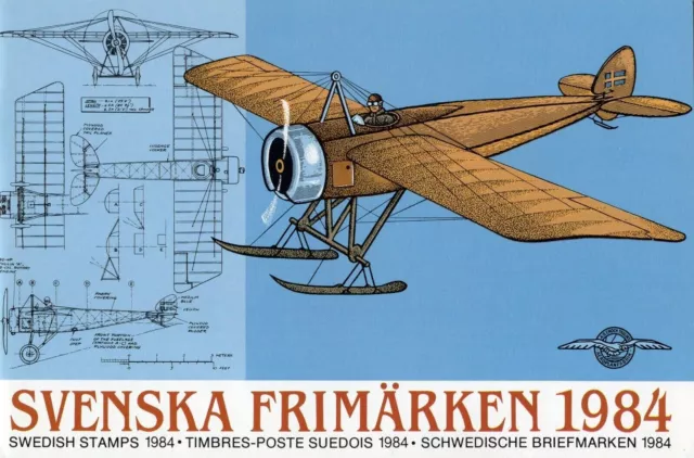 Mint 1984 Sweden Svenska Swedish Stamp Pack - Annual Stamp Collection Pack