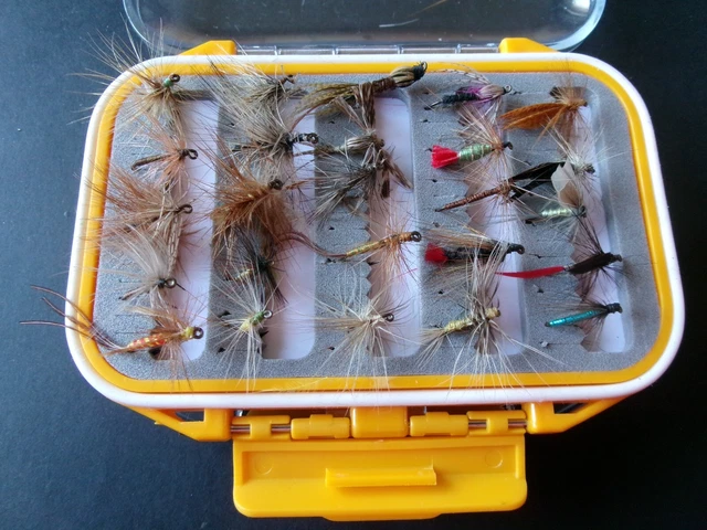 Boite à Mouche Pleine De 50 Mouches Artisanales Pour Truite - Assortiment Flottant - France