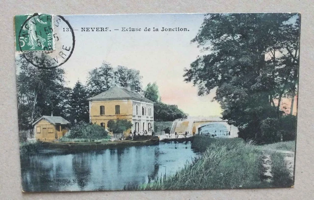 Cpa - Nevers - Ecluse De La Jonction