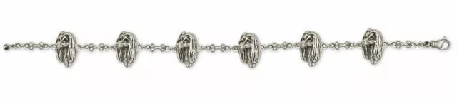 Afghan Hound Bracelet Jewelry Sterling Silver Handmade Dog Bracelet AF2-BR
