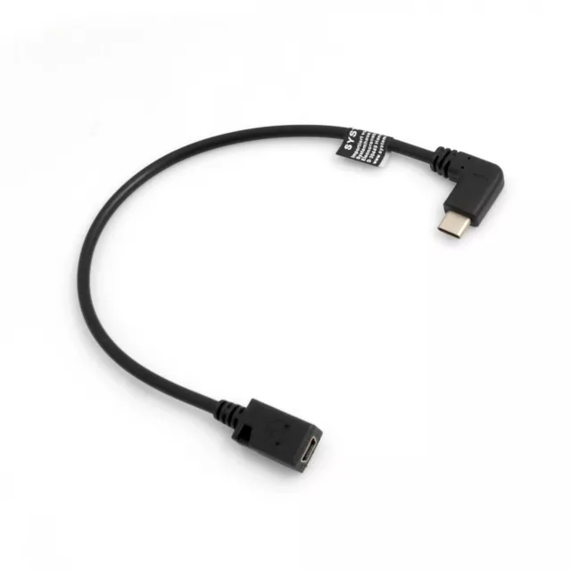USB 3.1 Typ C (male) 90° Winkel zu Mini USB (female)  Adapter Kabel Verlänger...