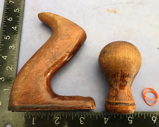Record Plane Wooden Tote & Base Handle No 04 1/2, 05 1/2, 06, 07 Used Parts