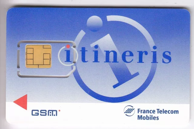 Telecarte Gsm Sim Collector .. France Itineris Ft Mobiles +N° Chip/Puce