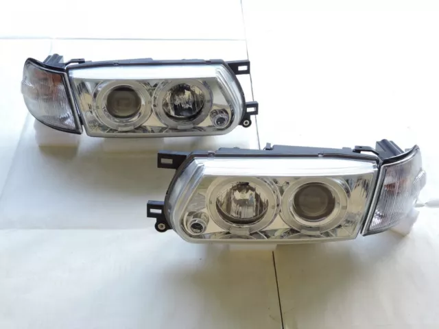 B13 1991-94 LED  Projector Clear Headlight + Corner Light for NISSAN Tsuru