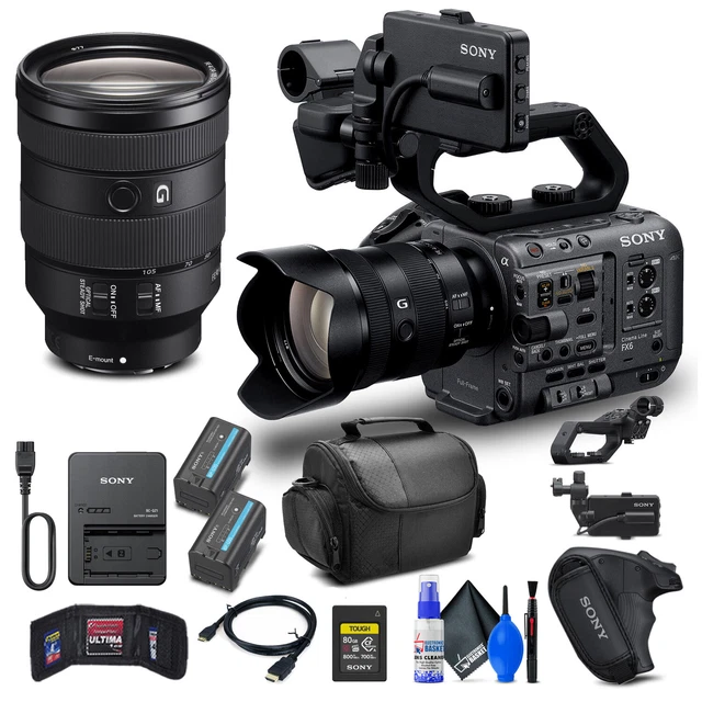 SONY FX6 DIGITAL Cinema Camera Kit with 24105mm Lens (ILMEFX6VK