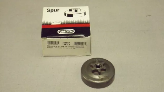 NOS Oregon Spur Sprocket Pitch: 3/8 LP, 6 Teeth Part # 108567 Type A