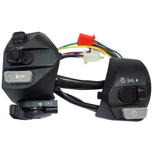 22mm Motorcycle Switches ON/OFF Button Handlebar Ontrol Horn Turn Signal St W9Q7