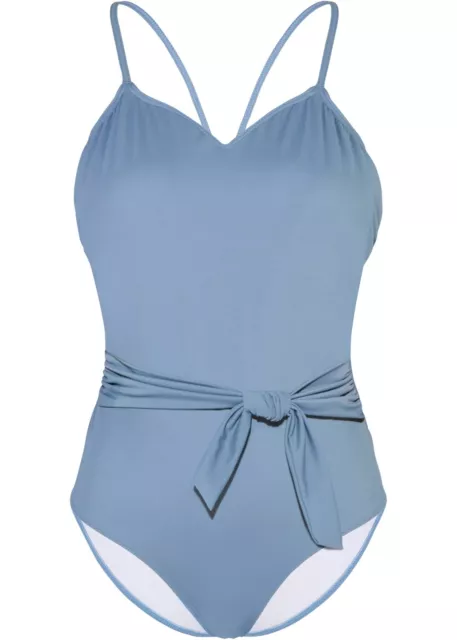 Neu Badeanzug Gr. 40 Blau Damen Bade-Anzug Bademode Schwimmanzug Einteiler
