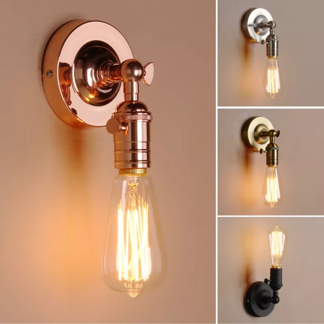 Pathson Retro Industrial Lampholder Sconce Wall Light Edison Up Down Flushmount