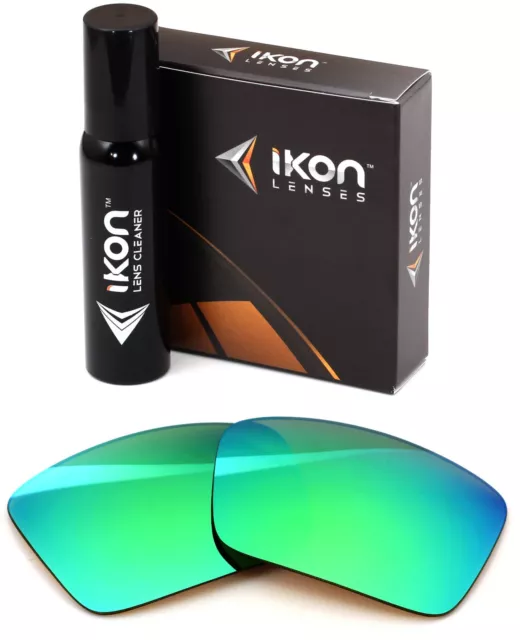 Polarized IKON Replacement Lenses For Dragon Fame Sunglasses Green Mirror