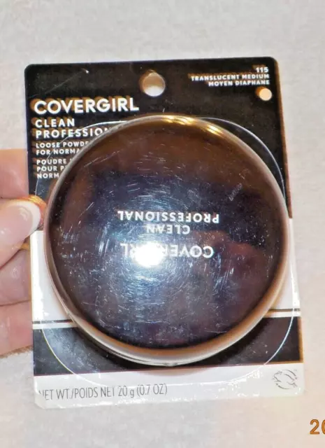 COVERGIRL CLEAN PROFESSIONAL LOOSE POWDER 0.7oz  #115 TRANSLUCENT MEDIUM