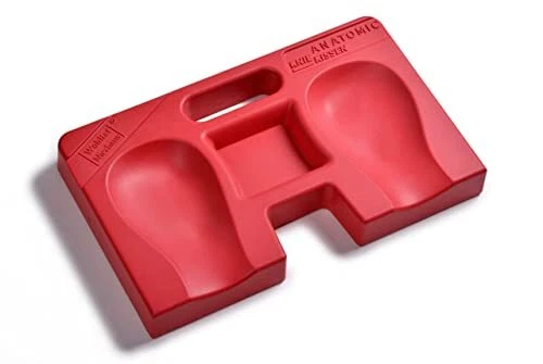 Nierhaus Coussin anatomique Ergopad pour genoux 250 x 420 x 50 mm rouge