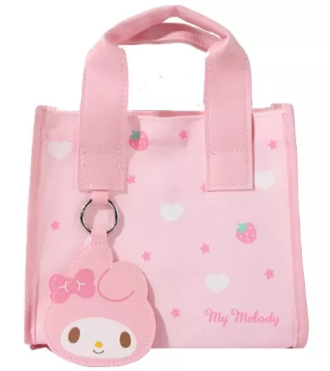 🆕 My Melody Tote Bag Purse Sanrio kawaii Hello Kitty girls 🐣🥕 Easter Basket