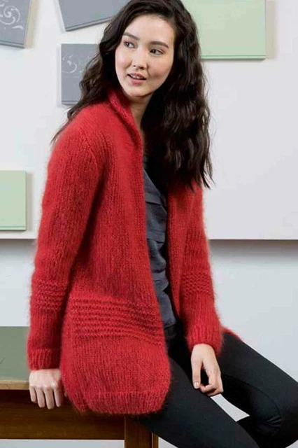 Giacca - Lungo Filati Mohair Luxe - Pacchetto modello maglia con Creazione di