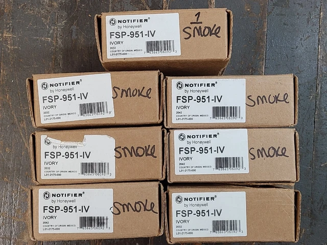 Notifier Fsp-951-Iv Intelligent Photoelectric Smoke Detector "Ivory" Brand New
