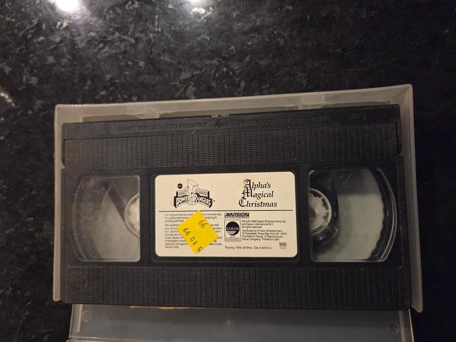 Megic Power MIGHTY MORPHIN POWER Rangers Alpha's Magical Christmas VHS Tape Only £5 ...
