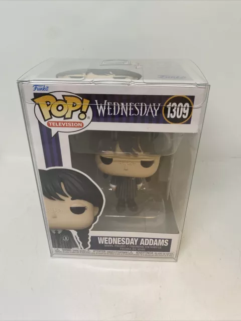 Funko Pop! TV Netlfix 2022 Wednesday Addams #1309 Jenna Ortega! Mint + Protector