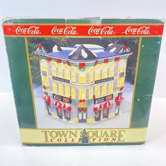 Coke Coca-cola Town Square Collection Plaza Drugs Christmas Village Building