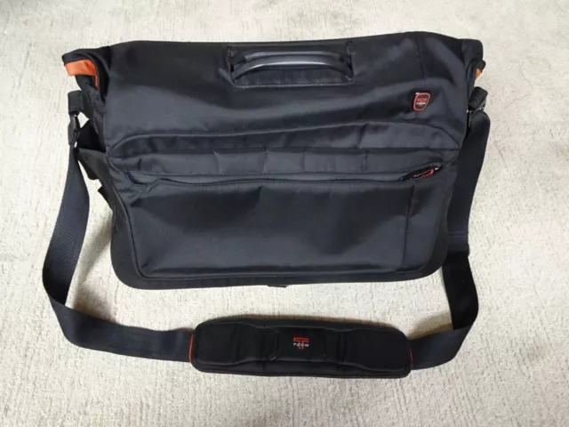 Tumi Aktentasche Messenger Bag schwarz-orange ca. 42 x 30 X 8,5 - 15 cm