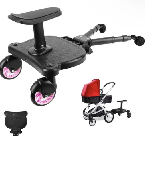2023 New-Universal Stroller Board with Detachable Seat - 2in1 Sit and Stand