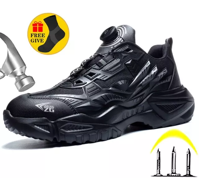 Chaussures de sécurité à distance en fil d'acier pour hommes, baskets de travail