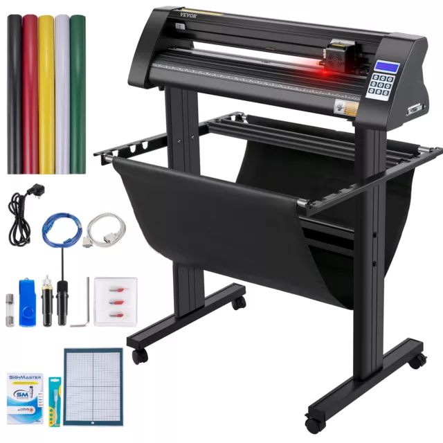 VEVOR Vinyle Plotter de Découpe Traceur de Coupe 720 mm avec Logiciel Signmaster