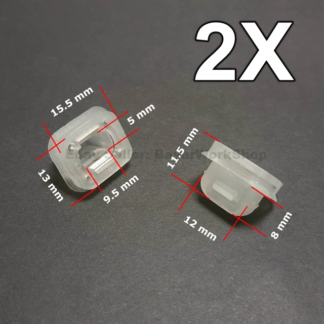 2X Door Insert Wood Trim Strip Grommets for BMW E46 E90 E91 E92 E93 E53 LCI