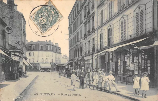 Cpa 91 Puteaux / Rue De Paris