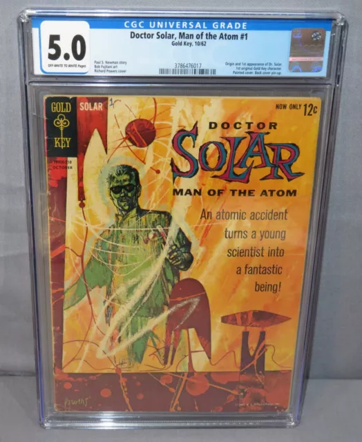 DOCTOR SOLAR, MAN OF THE ATOM #1 (Origin & First app) 5.0 VG/FN Gold Key 1962