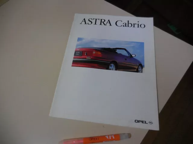 OPEL ASTRA CABRIO Japanese Brochure 1994/03 XD200K C20