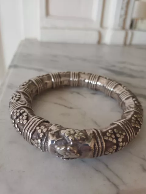 Ancien Bracelet Argent Inde 2