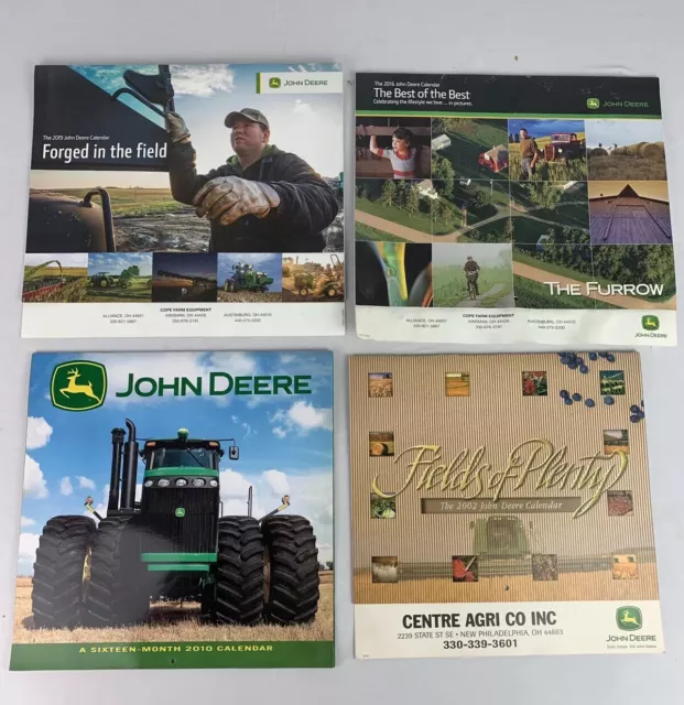 VINTAGE JOHN DEERE Advertising CALENDAR 2000’s Tractors Equipment 4