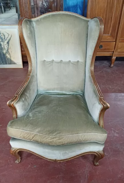 Poltrona Bergere Epoca 900 Stile Barocco