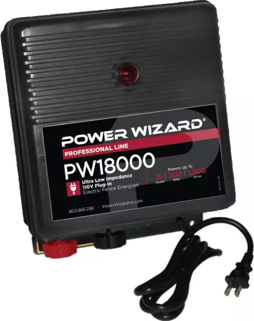 Power Wizard 18000 (PW18000) The Ultimate Electric Fence Charger