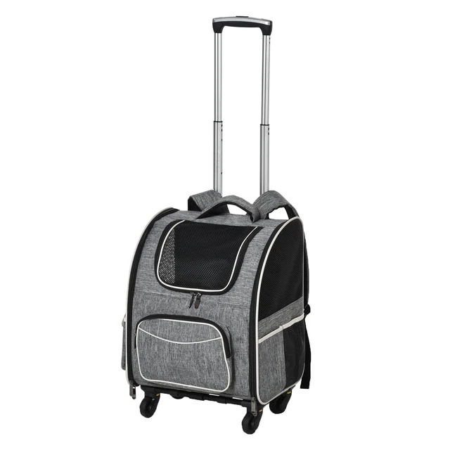 PawHut Borsa Trasportino per Cani con Porta a Cerniera e Tasca Portaoggetti