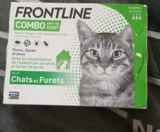 Frontline combo pour chat  Moitié Pipettes