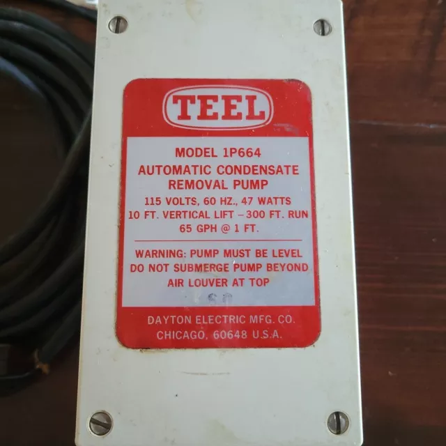 Teel Model 1P664 Automatic Condensate Removal Pump