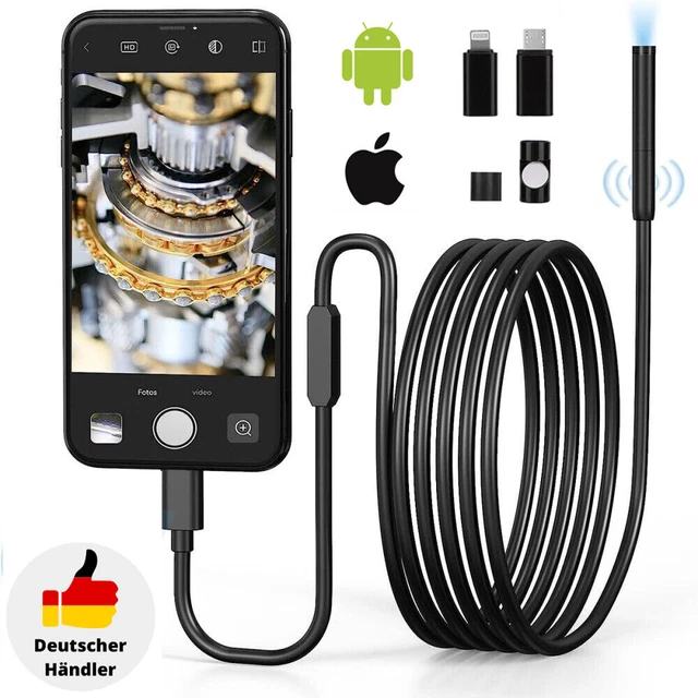 Telecamera di ispezione endoscopio 1080P endoscopio LED IP67 per cellulare iPhone Android