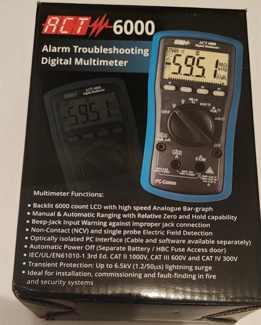 ACT 6000 AUTO ranging Multimeter £105.00 - PicClick UK