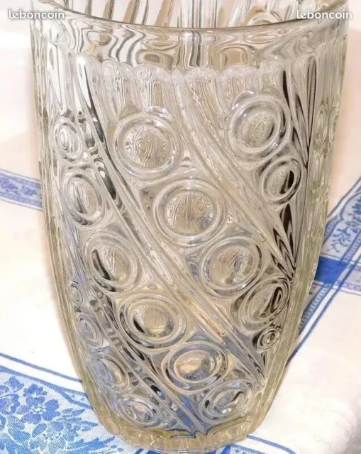 ANCIEN VASE VERRE ou CRISTAL ART DÉCO