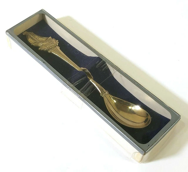 Cucchiaino vintage Demet placcato argento Elburg Holland Maritime Q902