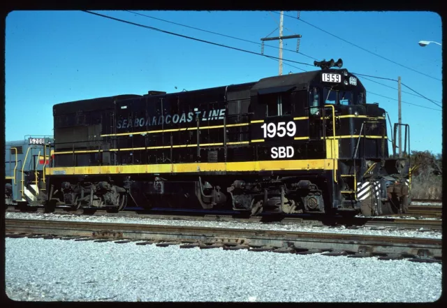 Original Railroad Slide - SBD Seaboard Coast Line 1959 Tampa FL 1-12-1985